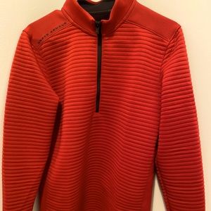 Under Armour Coldgear Golf Pullover 1/4 Zip Red
